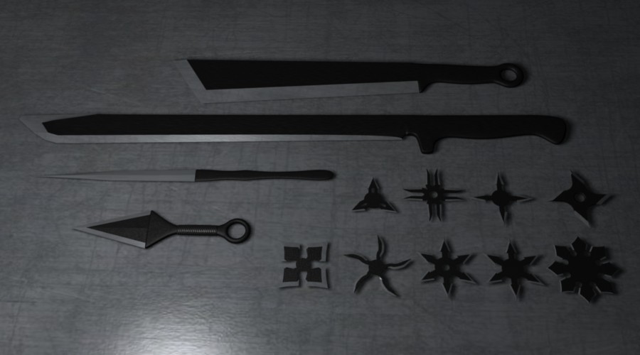 Ninja weapons pack preview image 1